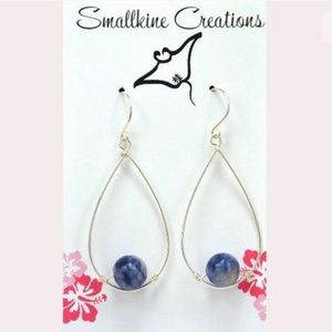NWT Sterling Silver Earrings w/ Lapis Lazuli